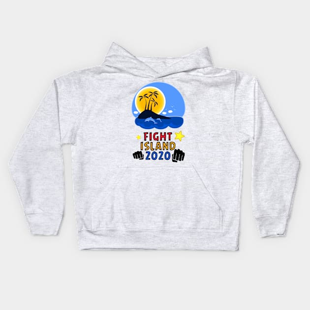 Fight Island 2020 Kids Hoodie by AZAKS